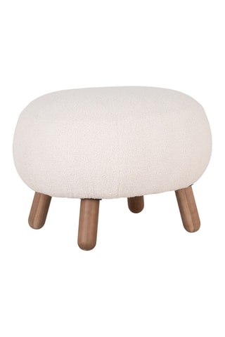 Pouf Savona - Blanc - En polyester