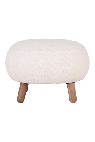 Pouf Savona - Blanc - En polyester