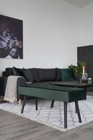 Banc Skiby - Vert foncé - Toucher velours