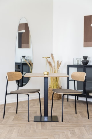 2 chaises en frêne Estepona - 51 x 77 x 47 cm