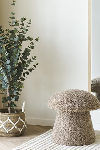 Pouf Enna - Marron - En polyester