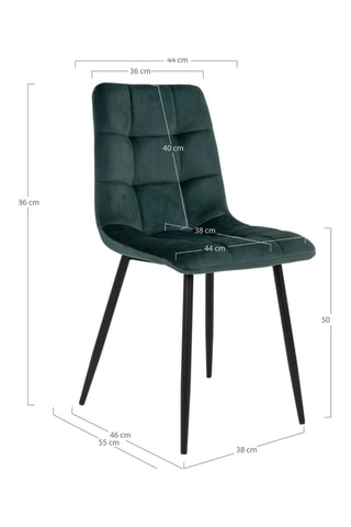 2 chaises Middelfart - 44 x 86 x 55 cm