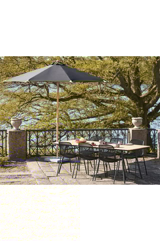 Parasol rond avec pied Austun - Inclinable - Diamètre toile 300 cm
