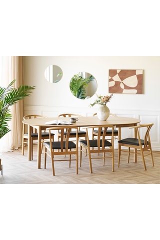 Table à manger extensible avec revêtement en chêne Bundaberg - 120/170/220 x 75 x 120 cm