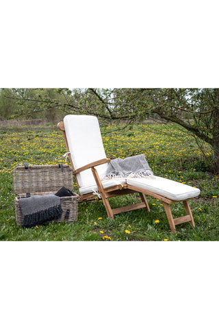 Fauteuil de jardin en teck Arrecife - 150/197 x 95 x 60/55 cm