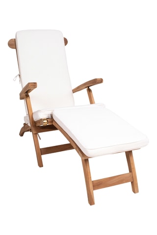 Fauteuil de jardin en teck Arrecife - 150/197 x 95 x 60/55 cm