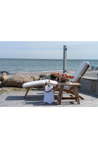 Fauteuil de jardin en teck Arrecife - 150/197 x 95 x 60/55 cm