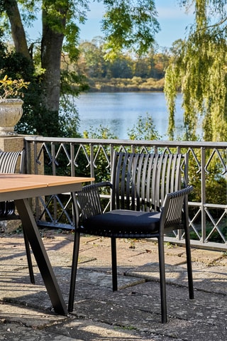 Chaise de jardin Tulsa - 59,5 x 82,5 x 56,5 cm