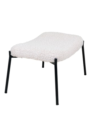 Repose-pieds Glasgow - Blanc - Polyester