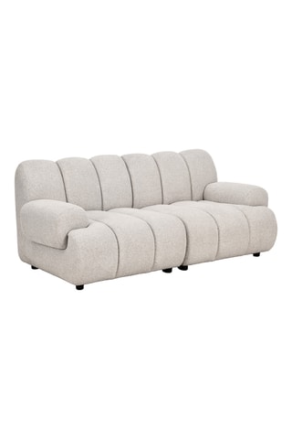 Canapé modulable Taza - Beige - 2,5 places - En polyester