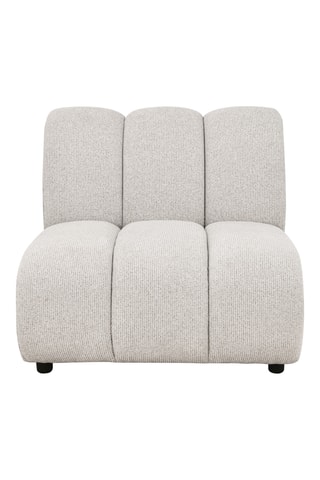 Chauffeuse Taza - Ecru - 1 place - En polyester