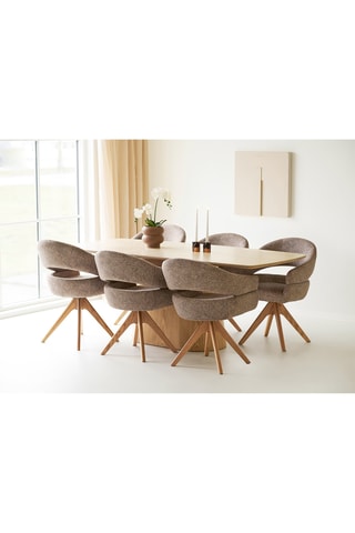 Table à manger en céramique Noli - 200 x 76 x 90 cm