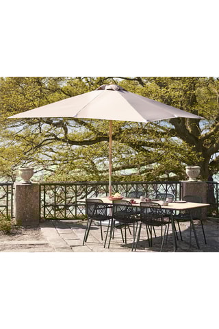 Parasol carré avec pied Orlando - Dimensions toile 300 x 300 cm