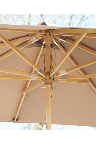 Parasol carré avec pied Orlando - Dimensions toile 300 x 300 cm