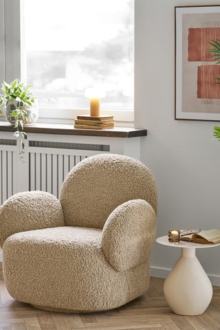 Fauteuil Messina - Marron clair - En polyester