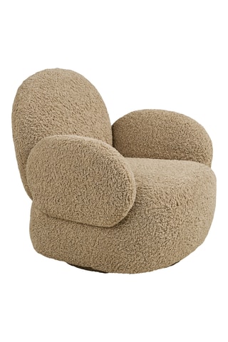 Fauteuil Messina - Marron clair - En polyester