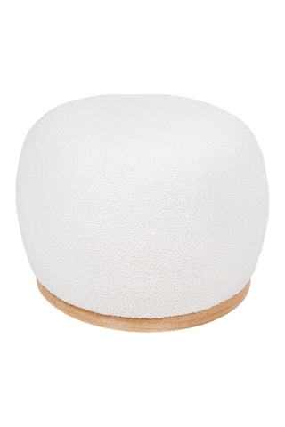 Pouf Manhattan - Blanc - En polyester