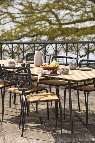 Chaise de jardin en teck Nashville - 55 x 53 x 83 cm