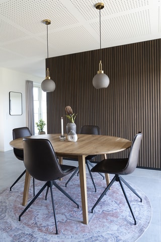 Table à manger extensible Metz - 118/158 x 75,5 x 118 cm