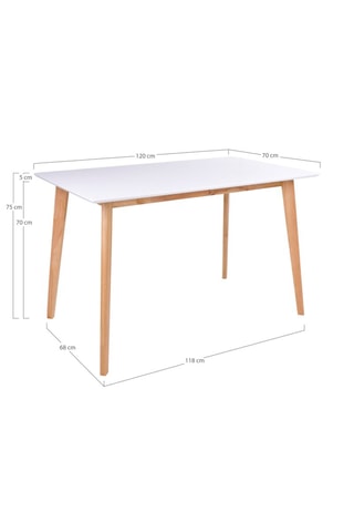 Table à manger Vojens - 120 x 75 x 70 cm