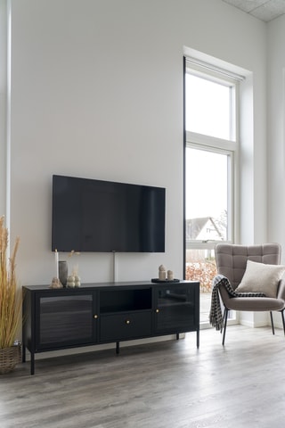 Meuble TV 2 portes Dalby - 150 x 60 x 35 cm