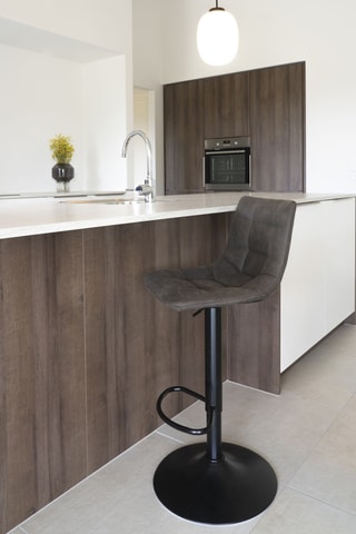 2 tabourets de bar Middelfart - Hauteur d'assise 63 à 83 cm