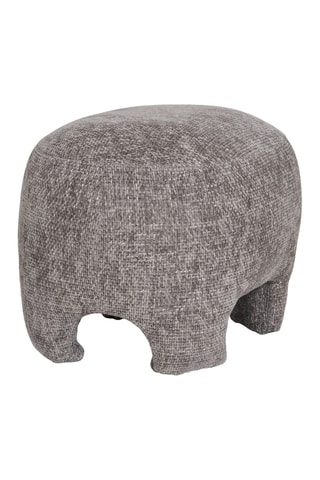 Pouf Nazare - Gris chiné - En polyester