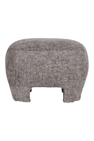 Pouf Nazare - Gris chiné - En polyester