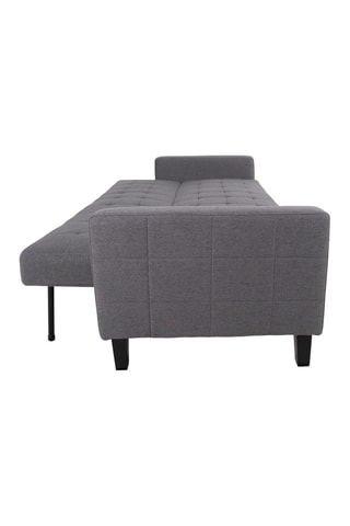 Canapé convertible Milton - Gris foncé -  En polyester