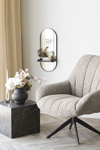 Fauteuil Grandola - Gris clair - En tissu