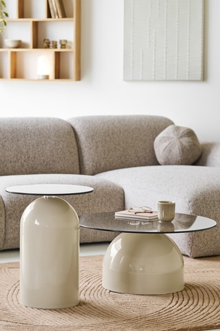 Table basse en verre Ravello - 70 x 33 x 70 cm