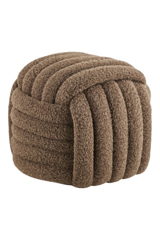 Pouf Napier - Marron - En polyester
