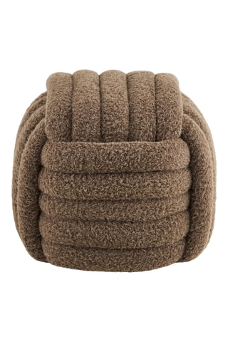Pouf Napier - Marron - En polyester