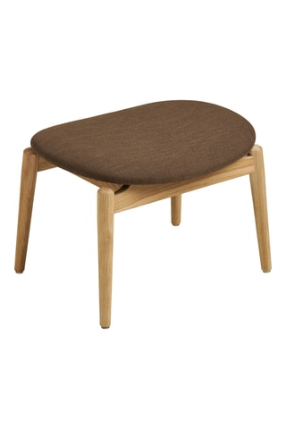 Repose-pieds en chêne Olvera - 53,5 x 38 x 43 cm