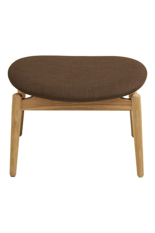 Repose-pieds en chêne Olvera - 53,5 x 38 x 43 cm