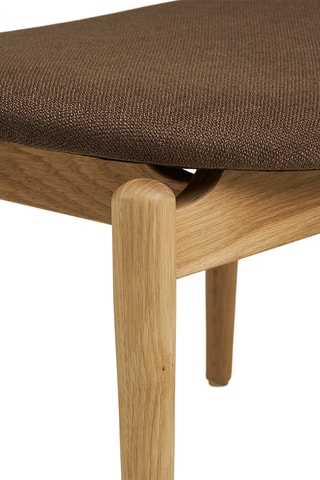 Repose-pieds en chêne Olvera - 53,5 x 38 x 43 cm