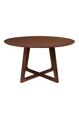 Table à manger avec revêtement en noyer Hellerup - 137 x 76 x 137 cm