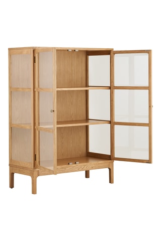 Vaisselier 2 portes en verre Zamora - 90 x 126 x 40 cm