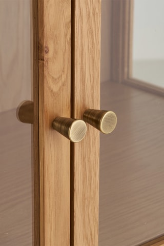 Vaisselier 2 portes en verre Zamora - 90 x 126 x 40 cm