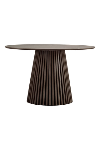 Table à manger avec revêtement en chêne Osaka - 120 x 75 x 120 cm