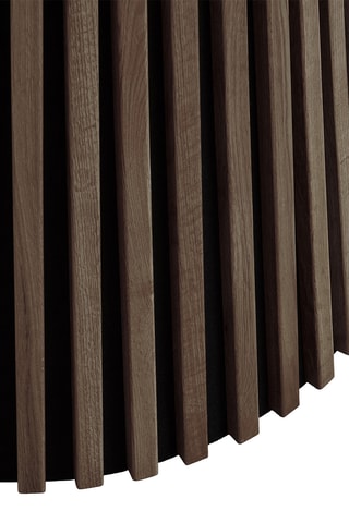 Table à manger avec revêtement en chêne Osaka - 120 x 75 x 120 cm