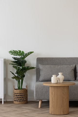 Canapé convertible Marlow - Gris - 2 places - En polyester