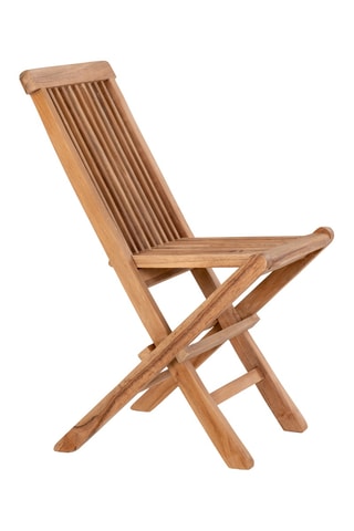 2 chaises de jardin en teck Toledo - 42 x 31 x 58 cm