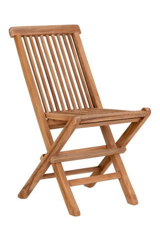 2 chaises de jardin en teck Toledo - 42 x 31 x 58 cm
