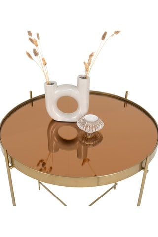 Table basse en verre Venezia - 48 x 48 x 48 cm