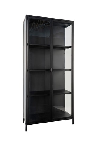 Vaisselier 2 portes Brisbane - 80 x 175 x 35 cm