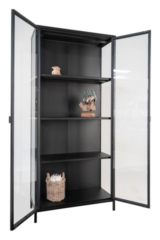 Vaisselier 2 portes Brisbane - 80 x 175 x 35 cm