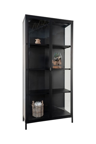 Vaisselier 2 portes Brisbane - 80 x 175 x 35 cm