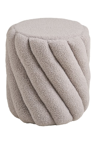 Pouf Sana - Gris clair - En polyester