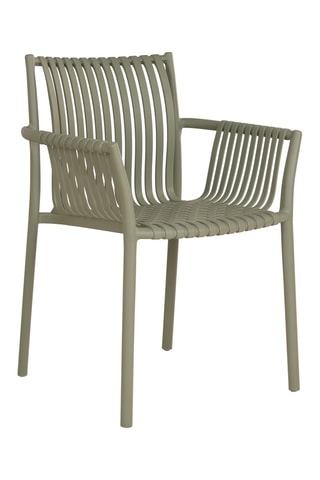 4 chaises de jardin Tulsa - 59,5 x 82,5 x 56,5 cm
